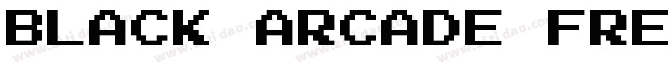 Black Arcade Free字体转换